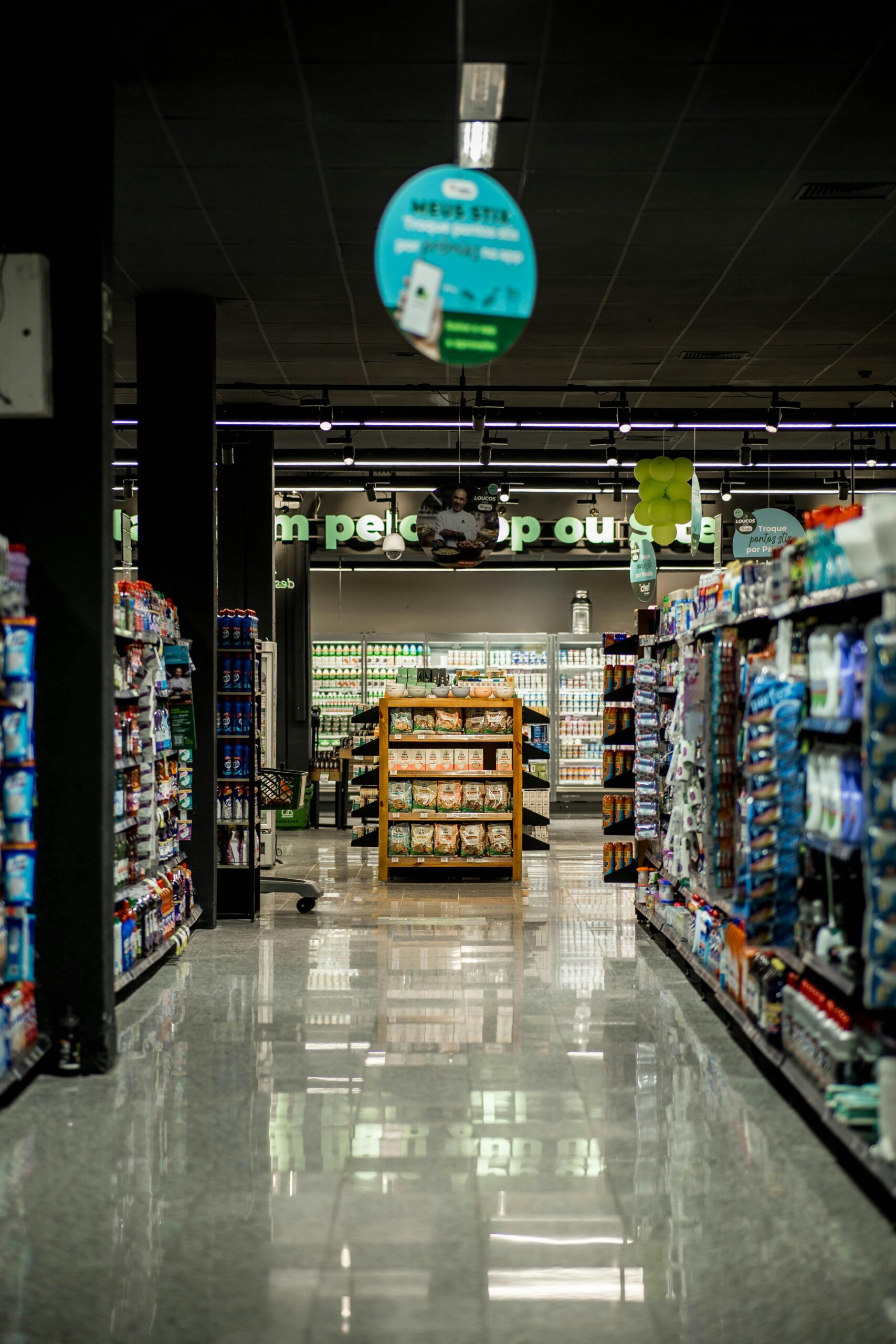 Pristine retail storefront with polished floors